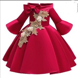 2T Toddler Red Gown